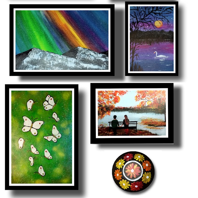 create acrylic painting tutorial video for youtube facebook instagram