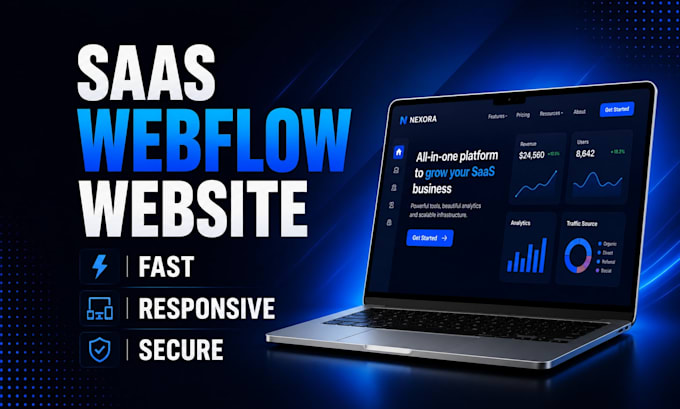 build a modern saas webflow website