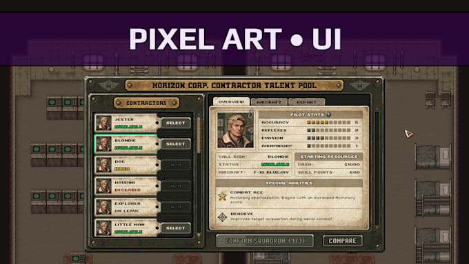 create pixel art UI for your game