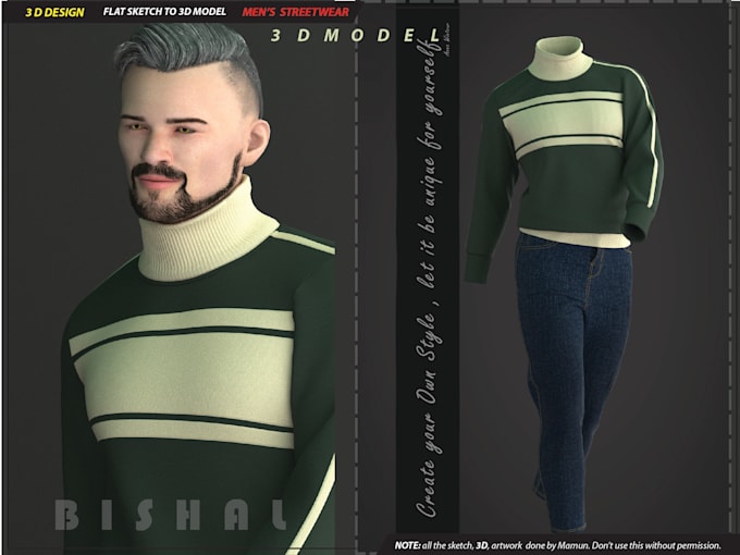 create your 3d mock up