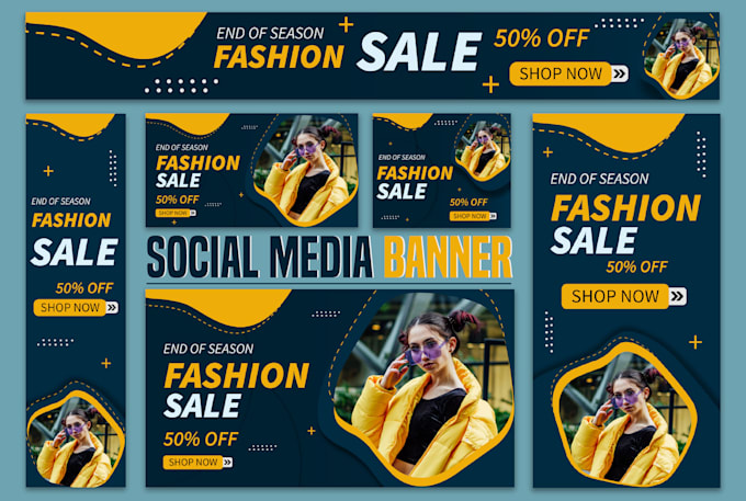 design banner, web banner ads, social media banner