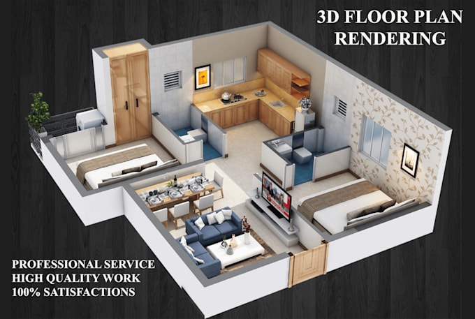 create unique 3d floor plans in sketchup
