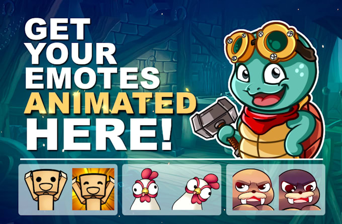 add quality animation to your current static emote designs