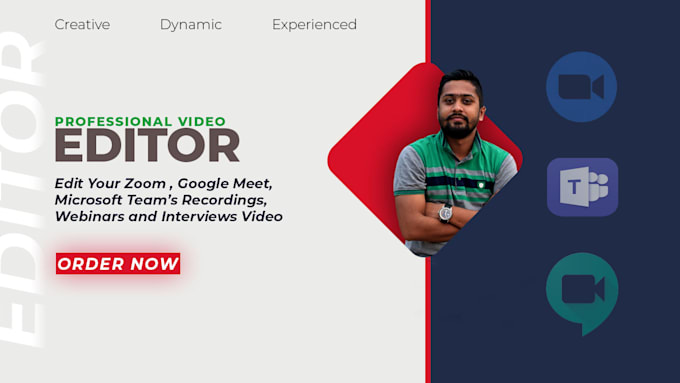 edit zoom video recording, webinar, conference professionally