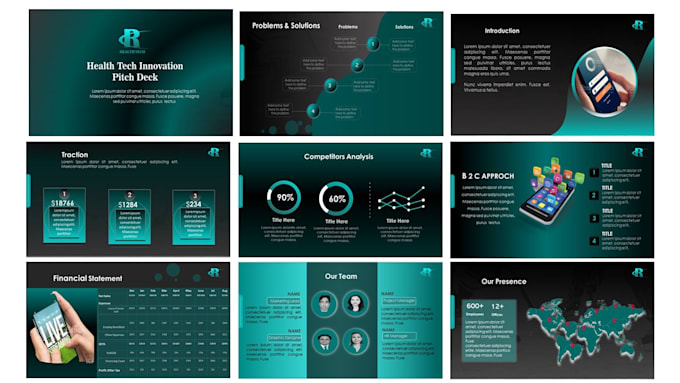 design sales deck business ppt or pitch deck template