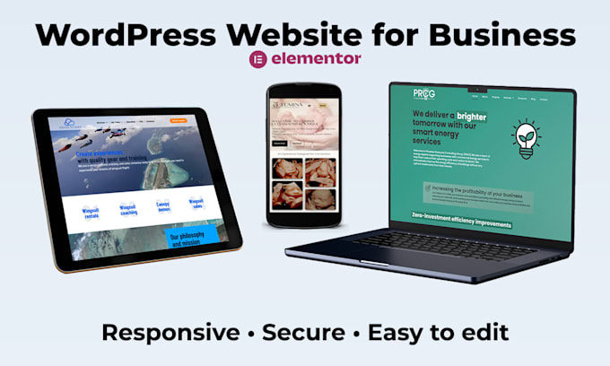create a responsive small business website