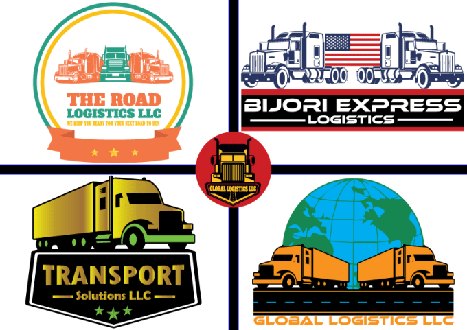 Design unique transport logistics trucking and freight logo by Bijori ...