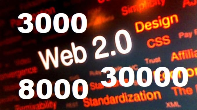 I will build 3000 web 2 0 backlinks