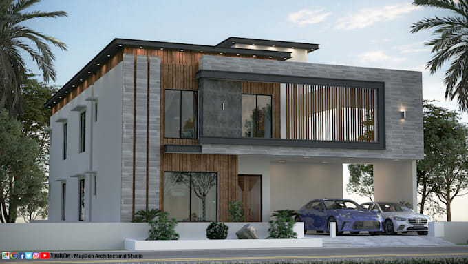 render 3d home exterior elevation interior house architectural best video