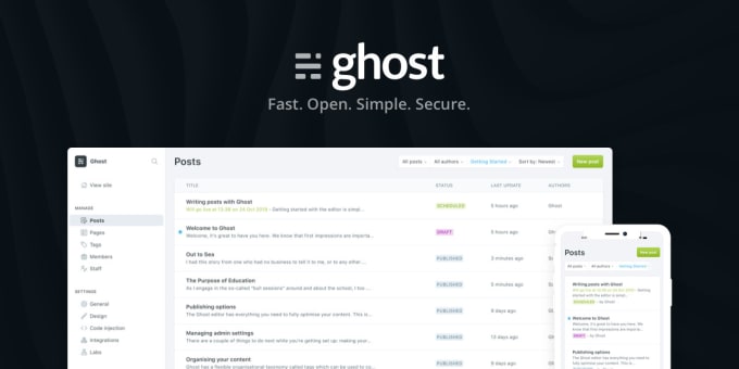 Ghost js clearance