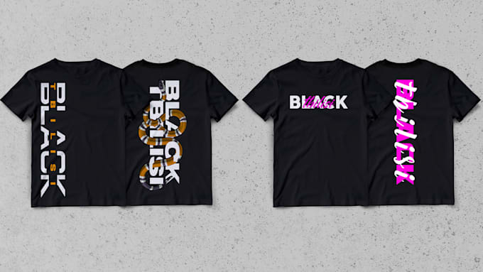 design unique typography tshirts