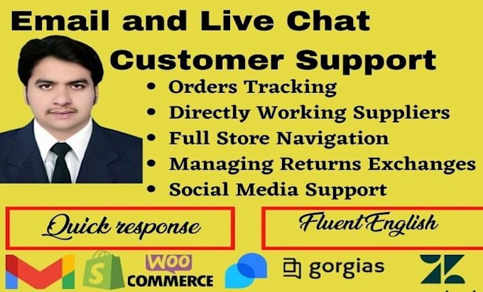 provide customer service with email support and live chat for your business