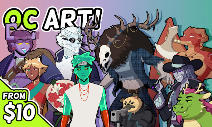 draw your dnd character, party, or oc