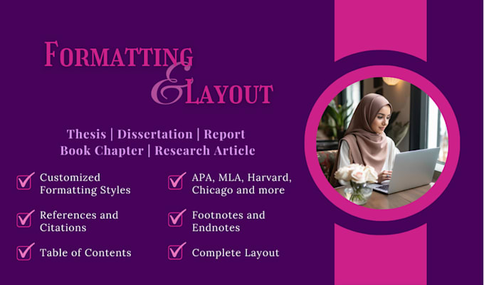 fully format article, thesis, or dissertation in apa or mla