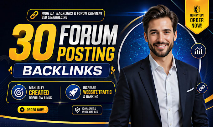 do boost SEO with 30 quality forum posting backlinks