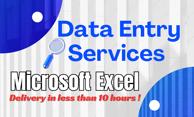 do excel data entry in just 3 hours