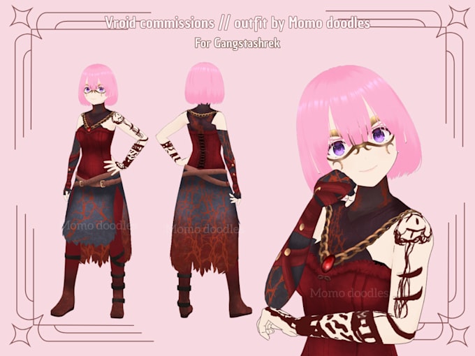 do custom clothes for your vroid model