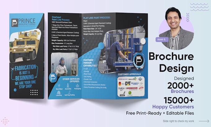 design professional business brochure, trifold brochure design
