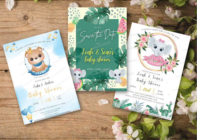 design baby shower invitations