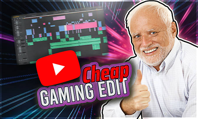 do funny gaming video editing for a cheap price