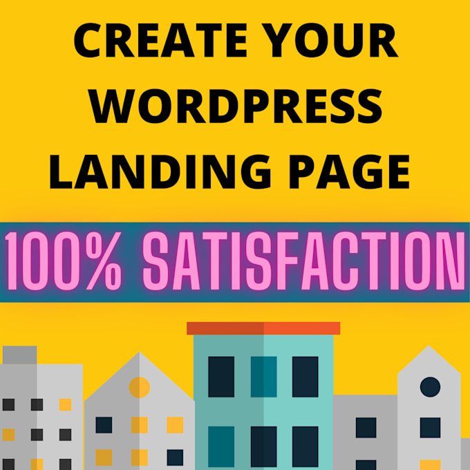 create your wordpress landing page or home page