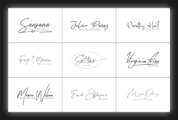 design handwriting, scripted, cursive, signature, handwritten logo