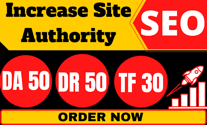increase domain authority 50 ahrefs DR 50 trust flow tf 30