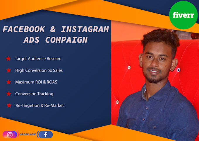 Create facebook ads and instagram ads campaign by Amimulahsan767 | Fiverr