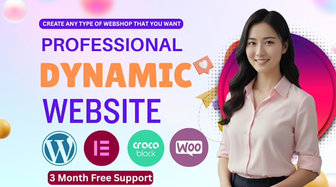 build dynamic website with elementor woocommerce crocoblock