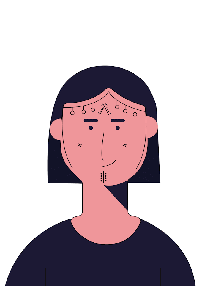 draw you in unique flat voxel art