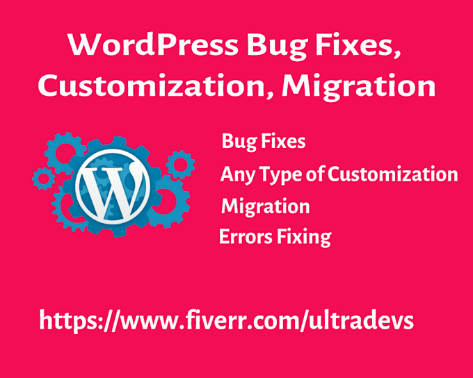 provide wordpress error fixing, customization, and update service