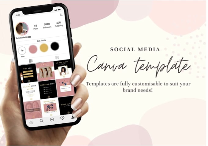 Design instagram and facebook post template using canva by ...