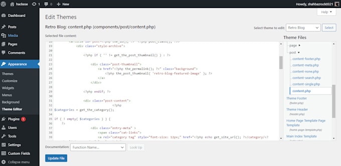 do wordpress theme customization, headless cms with react js