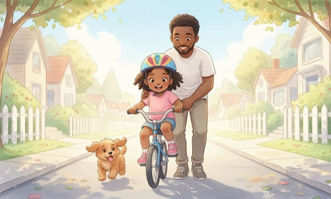 do children story book illustration and formatting