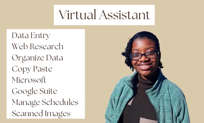 be your virtual assistant for data entry and web research