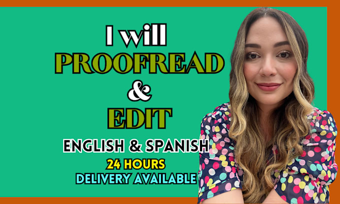 proofread and edit text english and spanish