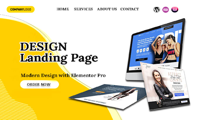design elementor landing page create elementor wordpress website build, develop