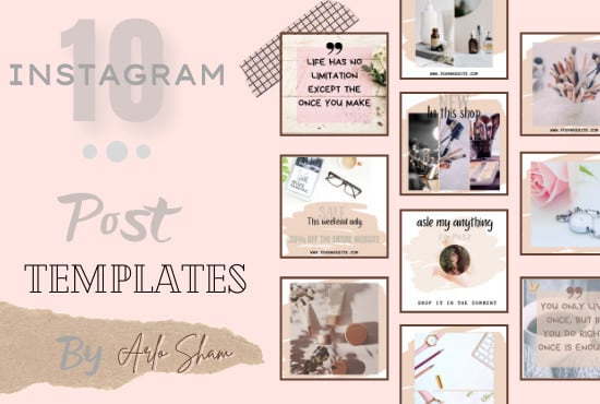 Create your instagram templates by Codewithsham | Fiverr