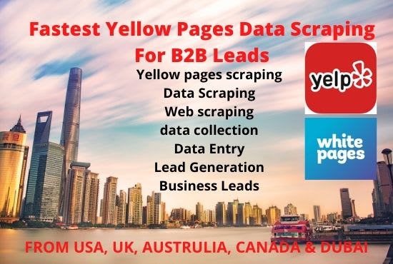 do fastest yellow pages data scraping for b2b leads