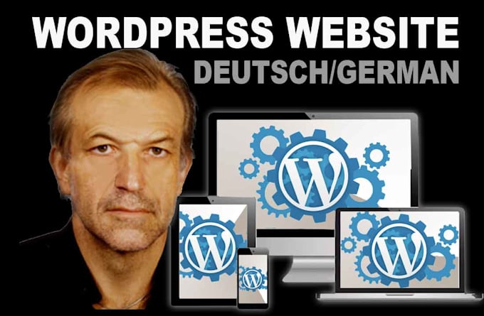 create a professional wordpress website in german
