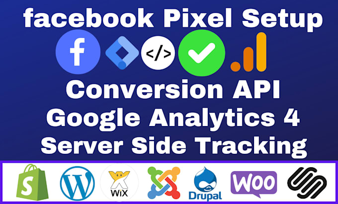 setup facebook meta pixel conversion API google analytics 4 server side tracking