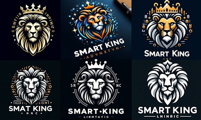 design a minimalistic lion head logo for your business and brand
