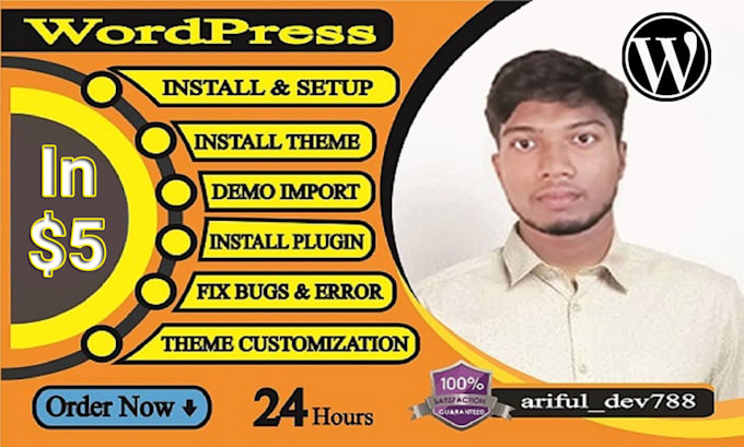 install wordpress theme customization, demo import and bugs fixing with migrate