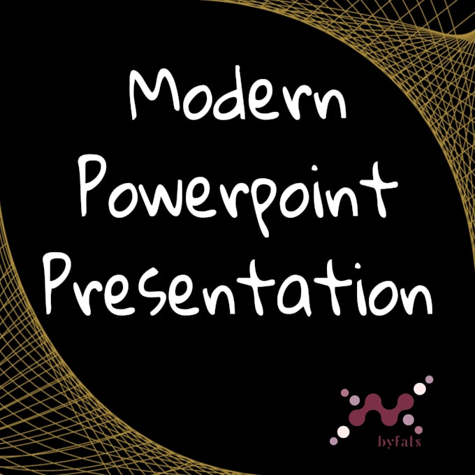 design modern powerpoint presentation