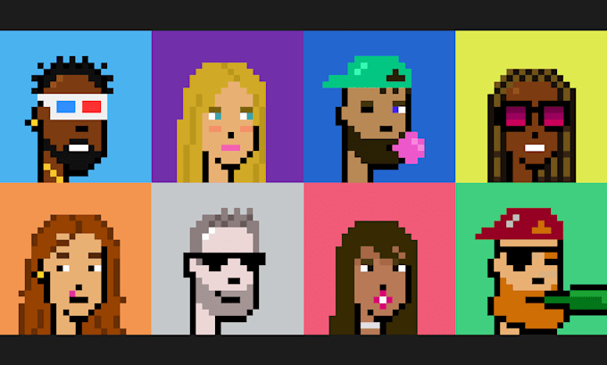 design a custom pixel art avatar or cryptopunk portrait