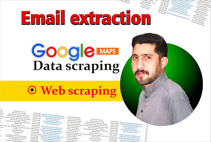 email extraction, google map scraping, and web scraping