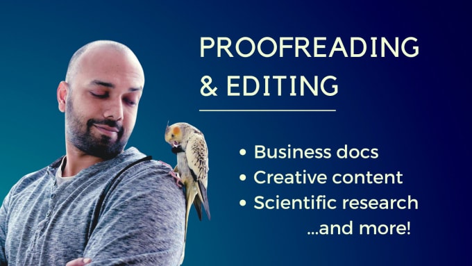 expertly proofread your document of any kind