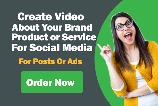 I will create a video about a brand for social media posts or online ads
