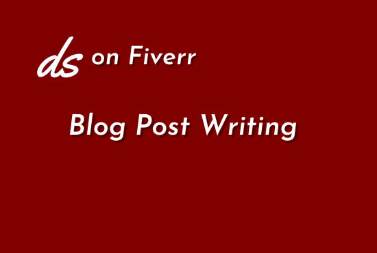 write a blog post for your website