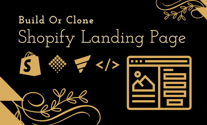 create or clone your shopify landing page with page builder